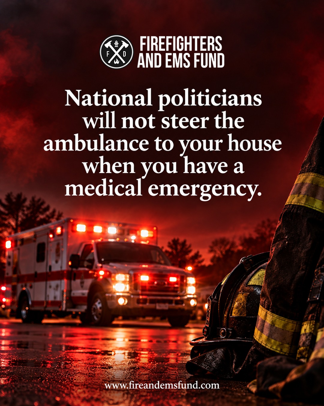 National politicians will not steer the ambulance to your house when you have a medical emergency.